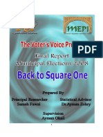 The Voter’s Voice Project - Final Report