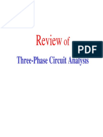 Three-Phase Circuit Analysis: Review of Line Voltages, Currents, and Power Calculations