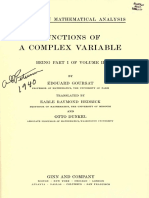 A Course in Mathemathical Analysis Vol. II. Goursat, Edouard. 1916