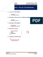 Lista de Funciones de Excel