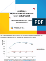 2015.11.06 Analisis de Exportaciones Colombianas Ene-Octubre 2014-2015