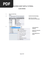 Solidworks Sheet Metal Tutorial