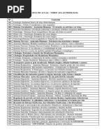 Guia de Aulas das Vídeo Aulas