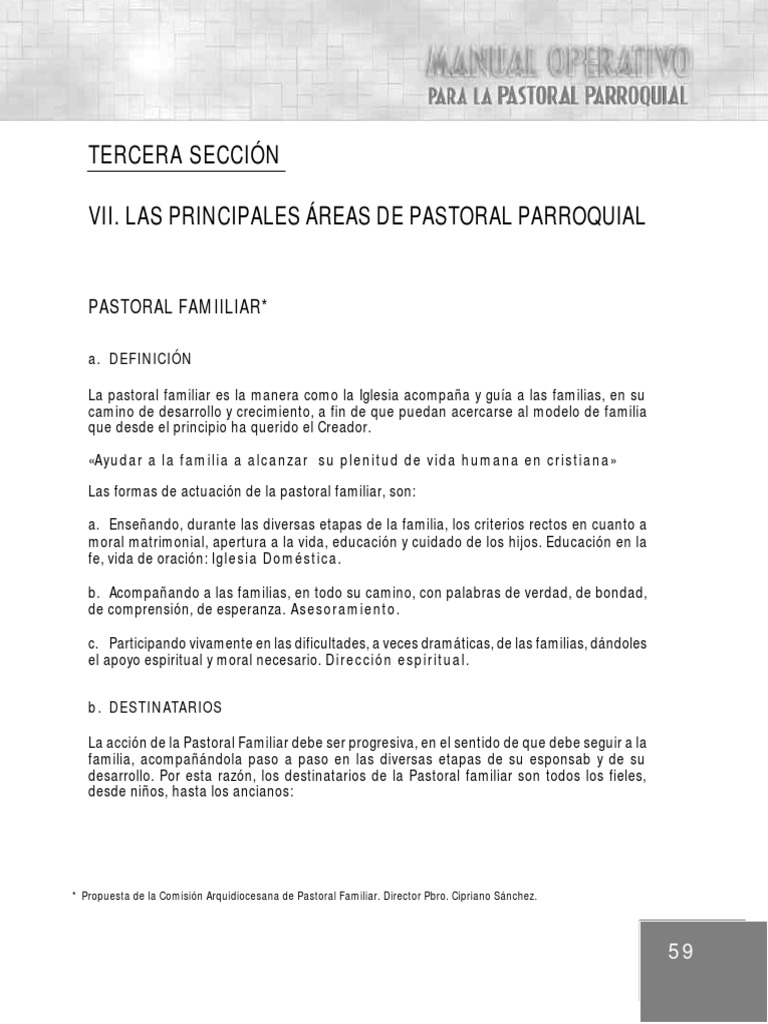 Manual de Pastoral Familiar en México | PDF | Iglesia Católica | Matrimonio