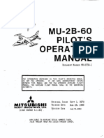 Mitsubishi MU-2B-60 Marquise Pilot's Operating Manual