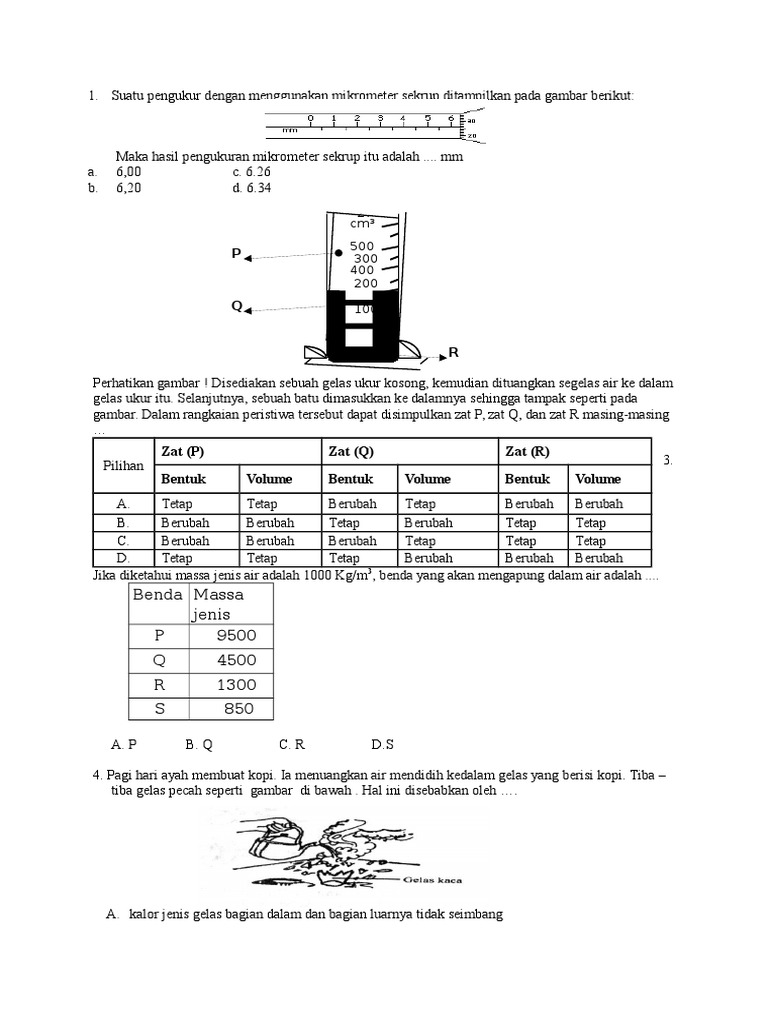 Soal Us Fisika Kelas 9 Smp 2016