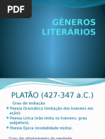GÊNEROS LITERÁRIOS