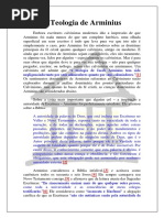 Arminius. a Teologia de Arminius
