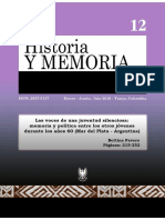 Artículo Historia y Memoria 2016