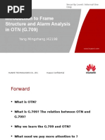 Introduction to Frame Structure and Alarm Analysis in OTN