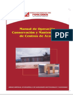 Manual de Operación Centro de Acopio 