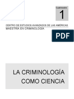 Antologia de La Criminologia Como Ciencia