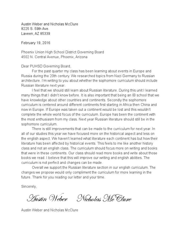 Austin er and Nicholas Mcclure 8225 S. 59Th Ave. Laveen, Az 85339