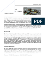 Development of 40GBASE-iSR4 QSFP+ Transceiver