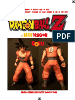 DBZ 23cm Goku Papercraft Without Lines