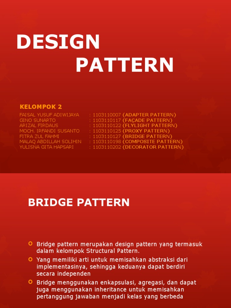 Contoh dan Arti Design Pattern | PDF | Komputer