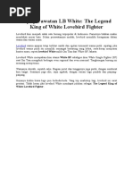 Download Tips Perawatan LB White the Legend King of White Lovebird Fighter by Don Echo Permono SN300117771 doc pdf