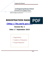 Registration Manual) : (Http://its - Serb.gov - in
