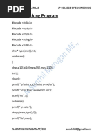 Type Checking C Program