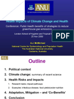 Health Impacts of Climate Change and Health: Conference: Public Health Benefits of Strategies To Reduce