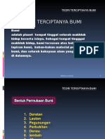 Teori Terciptanya Bumi Kita