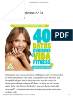 Top 40 Datos Curiosos de La Vida Fitness _ Heyhec