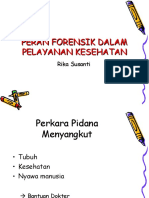 Peran Forensik Dalam Pelayanan Kesehatan