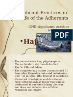 Significant Practices in the Life of the Adherents-HAJJ