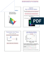 Color Representation: Ciexyz Color Coordinate System