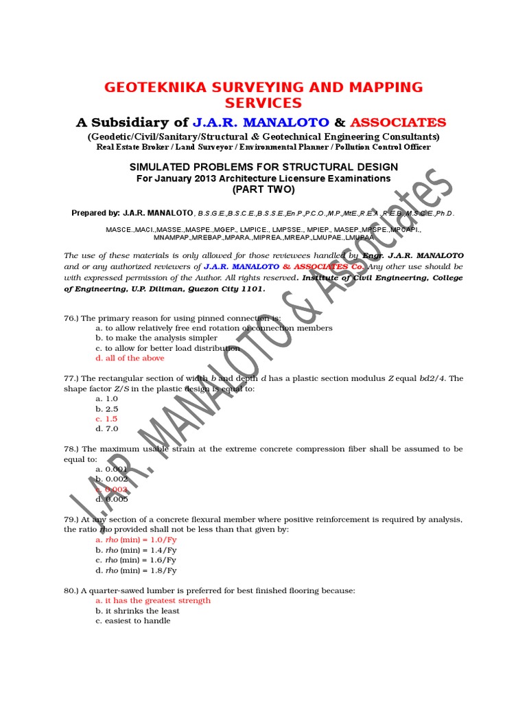 Structural Design-Part Two-Board Problems | PDF | Buckling | Beam ...