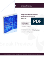 Step by Step Business Math and Statistics Sneak Preview