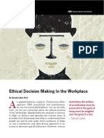 Ethical Decision Making in The Workplace