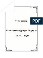  Báo cáo thực tập tại Công ty Cổ phần X20