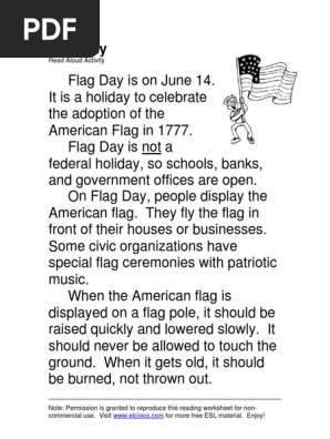 Flag Day Read Aloud