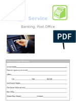 Service: Banking, Post Office