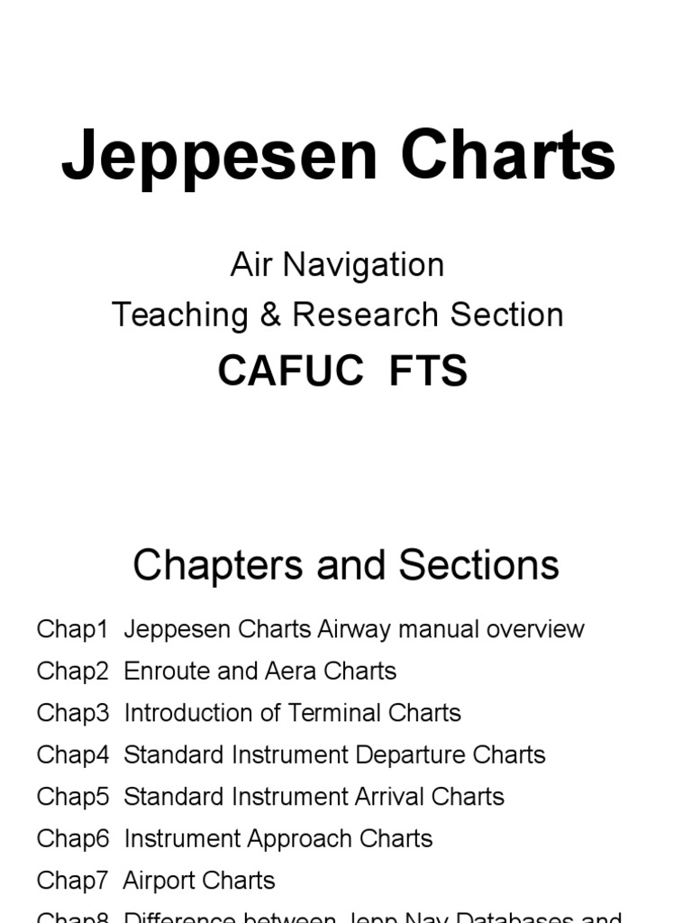 Jeppesen Charts Manual