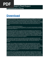 Download PHI 445 Week 5 Final Project Argumentative Essay by rollinsandrew SN300159310 doc pdf