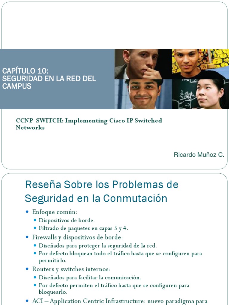 Seguridad en Redes de Campus Cisco | PDF | Dirección IP | Conmutador de red