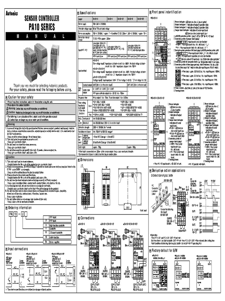 PA10 Series en EP E 10 026D | PDF | Bipolar Junction Transistor | Relay