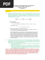 Jaypee Institute of Information Technology: Computer Networks (10B11Ci611) Btech 6 SEM 2016 Tutorial-2