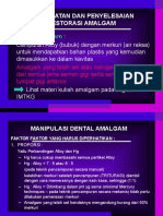 Penumpatan Dan Penyelesaian Restorasi Amalgam 