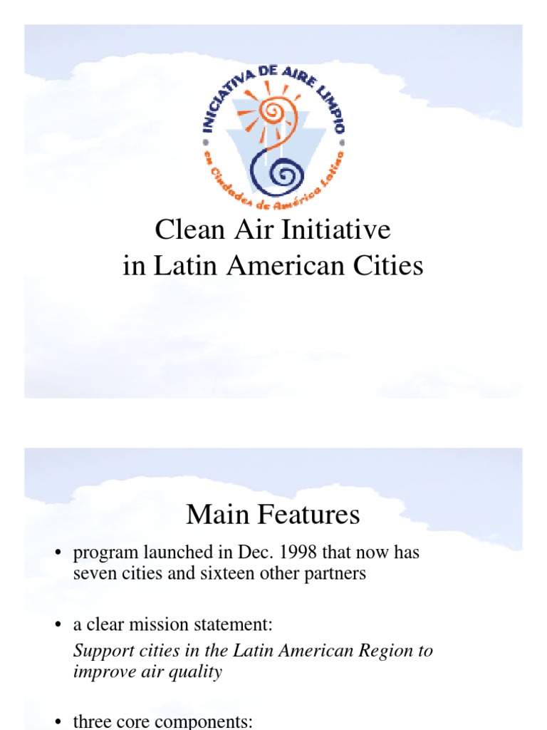 Clean Air Initiative in Latin America | PDF | Gasoline | Air Pollution