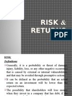 Risk and Return