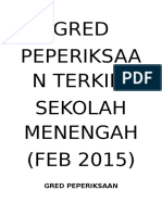 Gred Peperiksaan Terkini