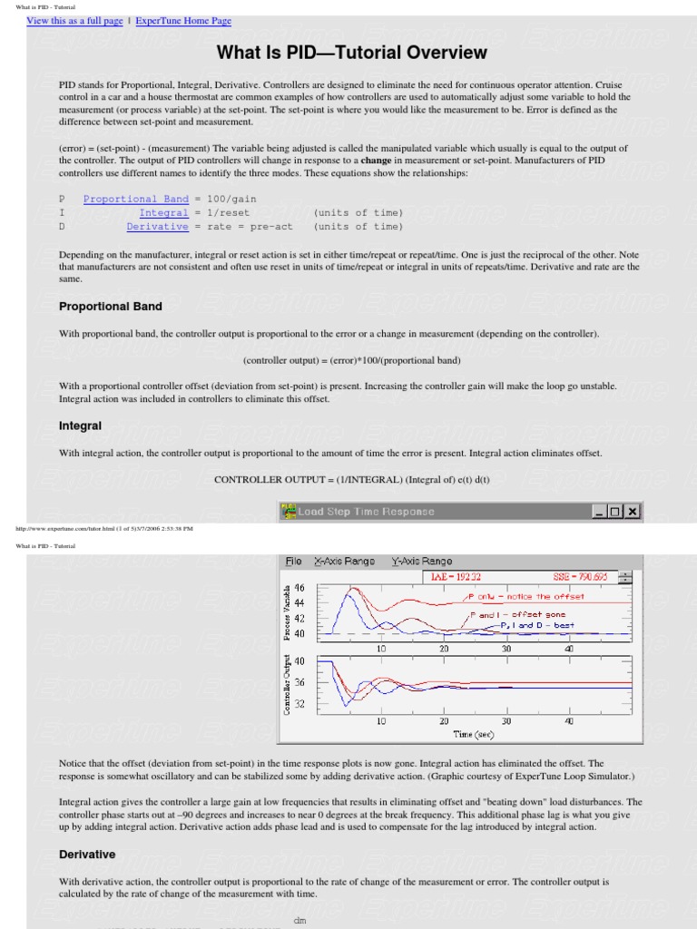 What Is PID Tutorial PDF Electronics Electrical Engineering
