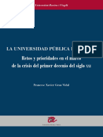 Universidad Publica Espanola Retos y Prioridades