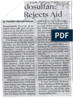 Girl Rejects Endosulfan Aid - New Indian Express 28.01.12