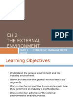 CH2 The External Environment: Part 1 Strategic Management Input