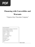 Financing convertibles with warrants
