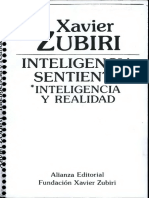 Zubiri - Inteligencia Sentiente